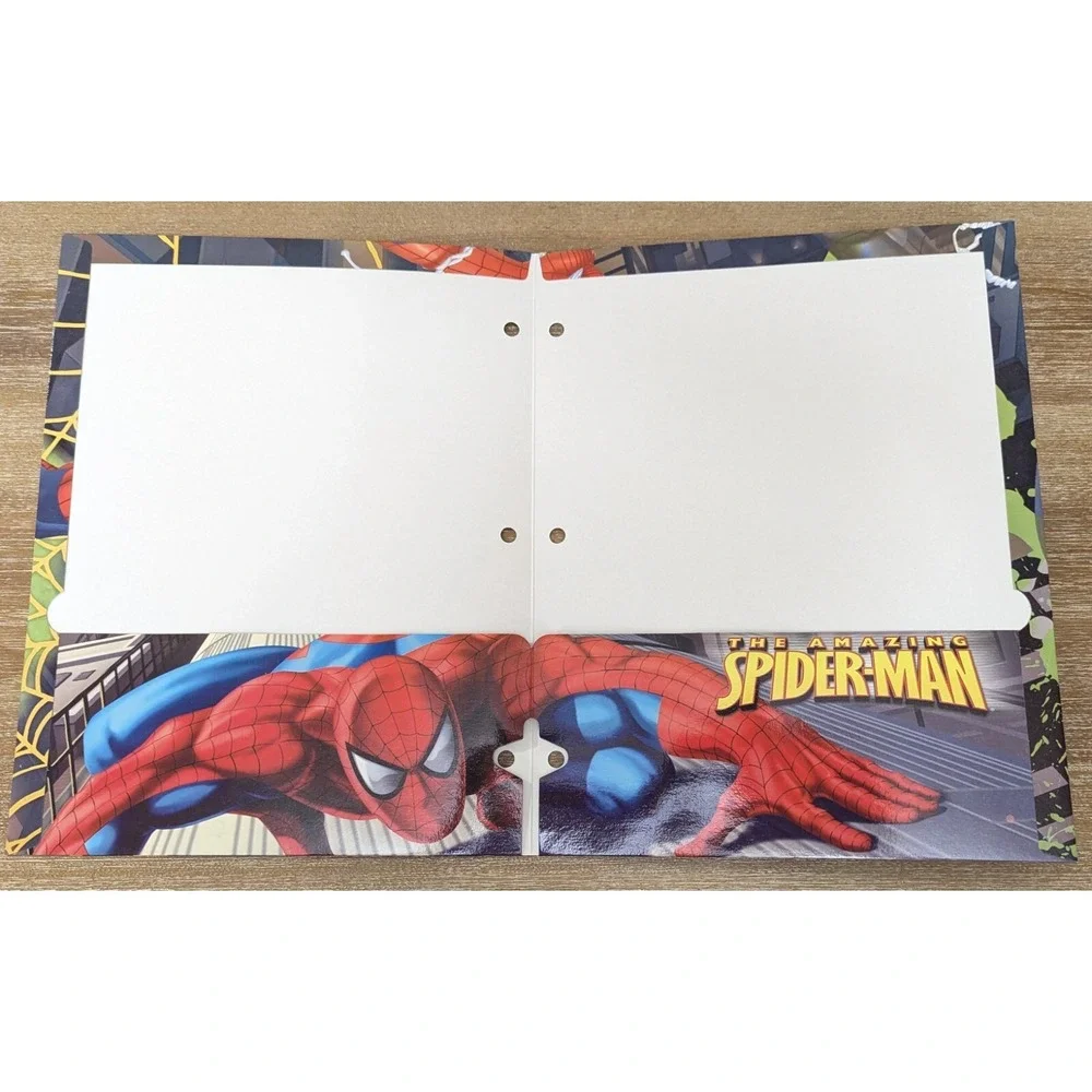 The Amazing Spider Man School 2 Pocket Binder File Folder 2006 Design -Lot of 3